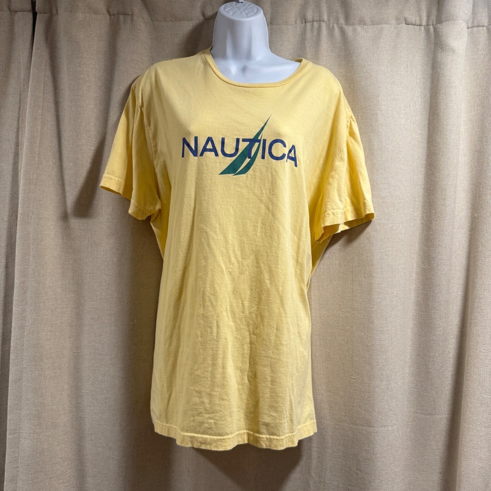 Nautica Mens XXL T-Shirt Bundle Logo Graphic Short Sleeve‎ Cotton Top